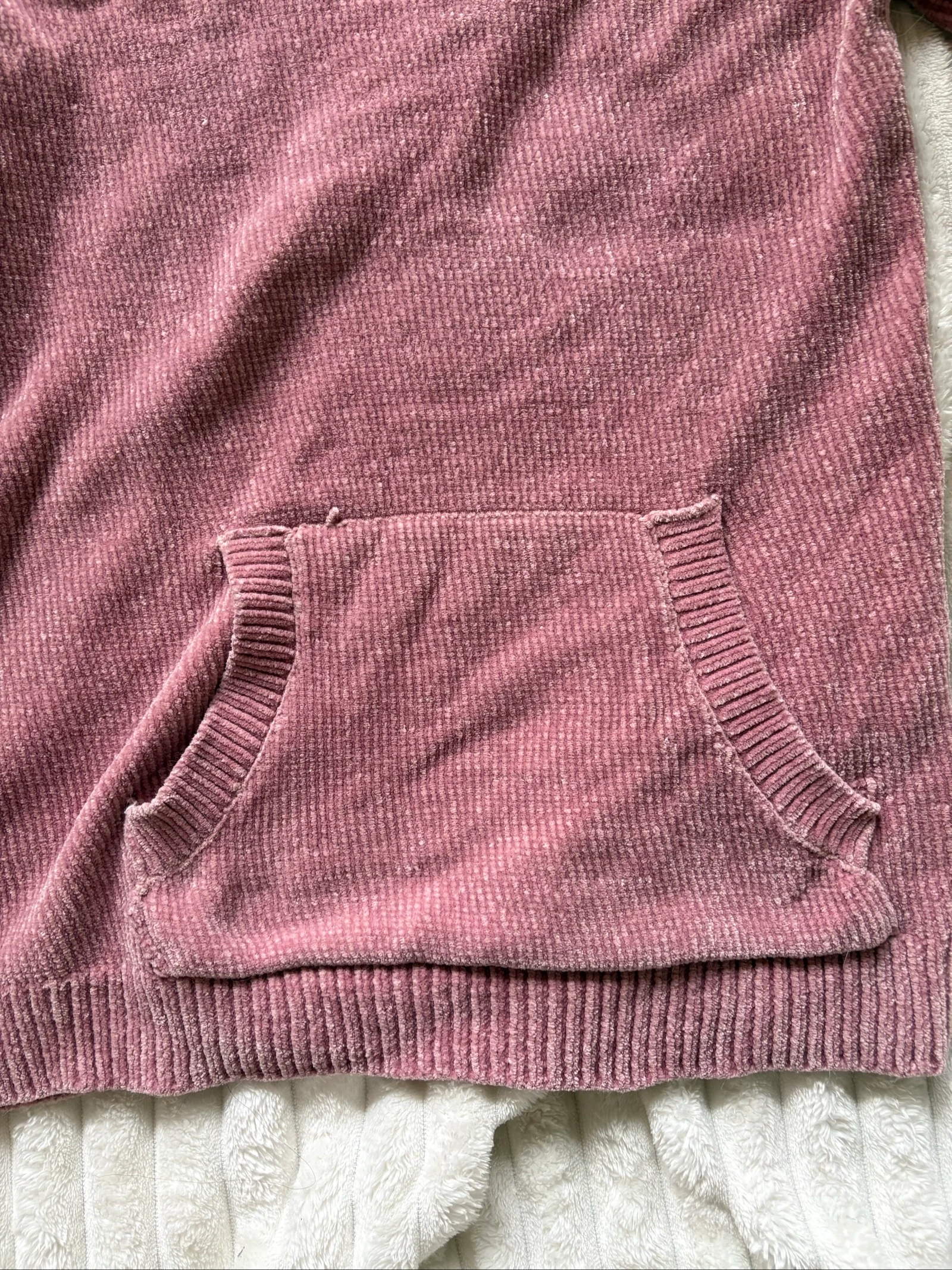 Old pink ribbed hoodie – photo 2
